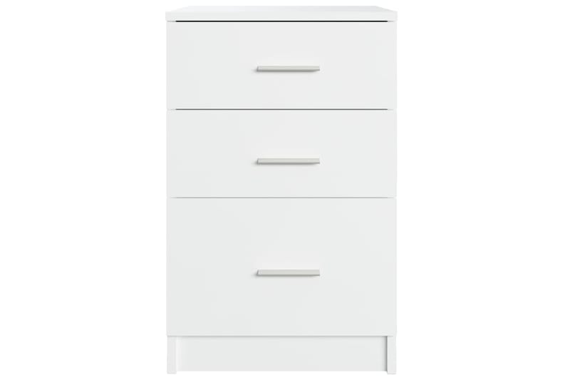 beBasic Yöpöytä valkoinen 40x40x63 cm tekninen puu - Valkoinen - Huonekalut - Pöytä & ruokailuryhmä - Apupöytä & sivupöytä - Yöpöytä