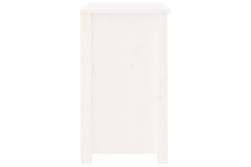 beBasic Yöpöytä valkoinen 50x35x61,5 cm täysi mänty - Valkoinen - Huonekalut - Pöytä & ruokailuryhmä - Apupöytä & sivupöytä - Yöpöytä