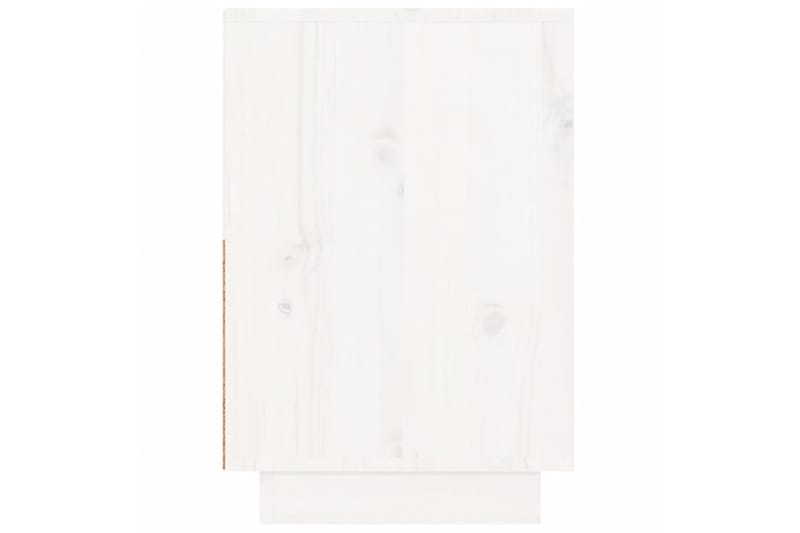 beBasic Yöpöytä valkoinen 60x34x51 cm täysi mänty - Valkoinen - Huonekalut - Pöytä & ruokailuryhmä - Apupöytä & sivupöytä - Yöpöytä