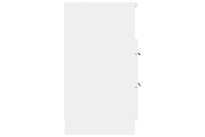 beBasic Yöpöytä valkoinen tekninen puu - Valkoinen - Yöpöytä
