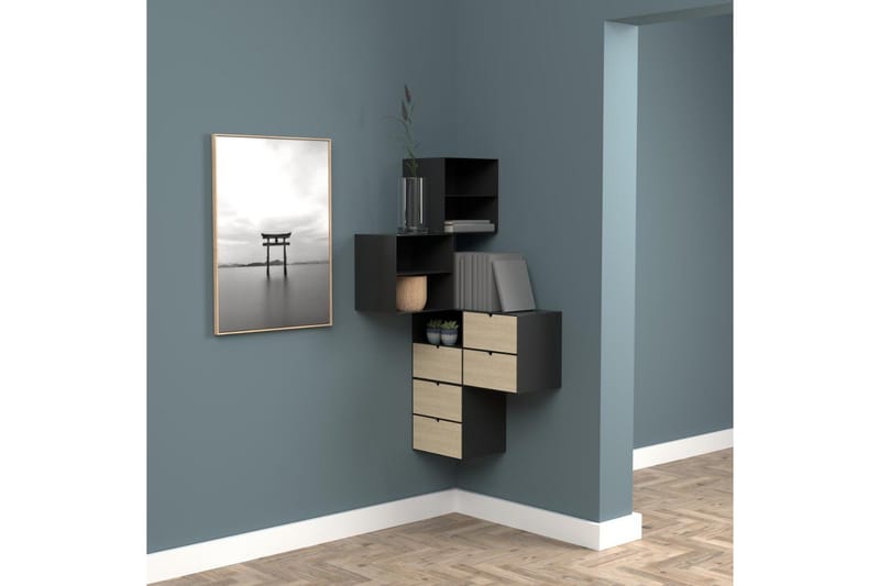 Belleuve Yöpöytä 25 cm - Musta - Huonekalut - Pöytä & ruokailuryhmä - Apupöytä & sivupöytä - Yöpöytä