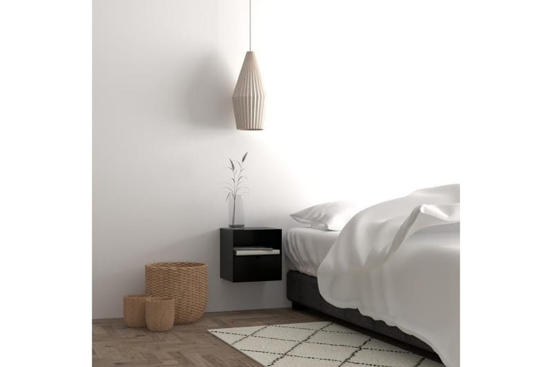 Belleuve Yöpöytä 25 cm - Musta - Huonekalut - Pöytä & ruokailuryhmä - Apupöytä & sivupöytä - Yöpöytä