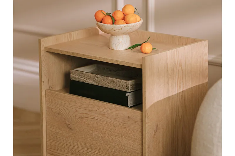 Bellia Sivupöytä 38 cm - Harmaa - Huonekalut - Pöytä & ruokailuryhmä - Apupöytä & sivupöytä - Tarjotinpöytä & pikkupöytä