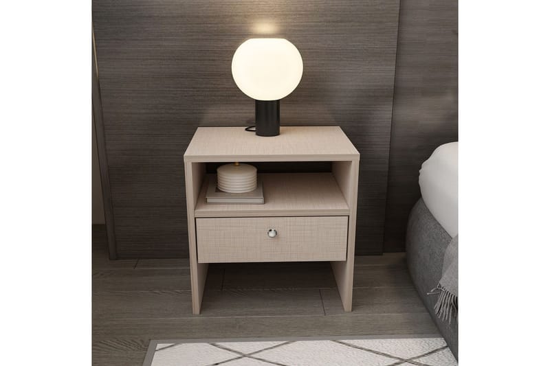 Berriaren Yöpöytä 45 cm - Beige - Huonekalut - Pöytä & ruokailuryhmä - Apupöytä & sivupöytä - Yöpöytä