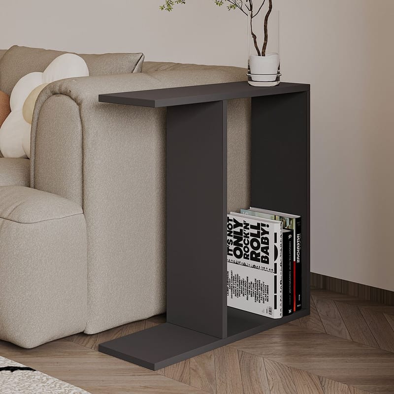 Bingdi sivupöytä 60x60x60 cm - Antrasiitti - Huonekalut - Pöytä & ruokailuryhmä - Apupöytä & sivupöytä - Tarjotinpöytä & pikkupöytä