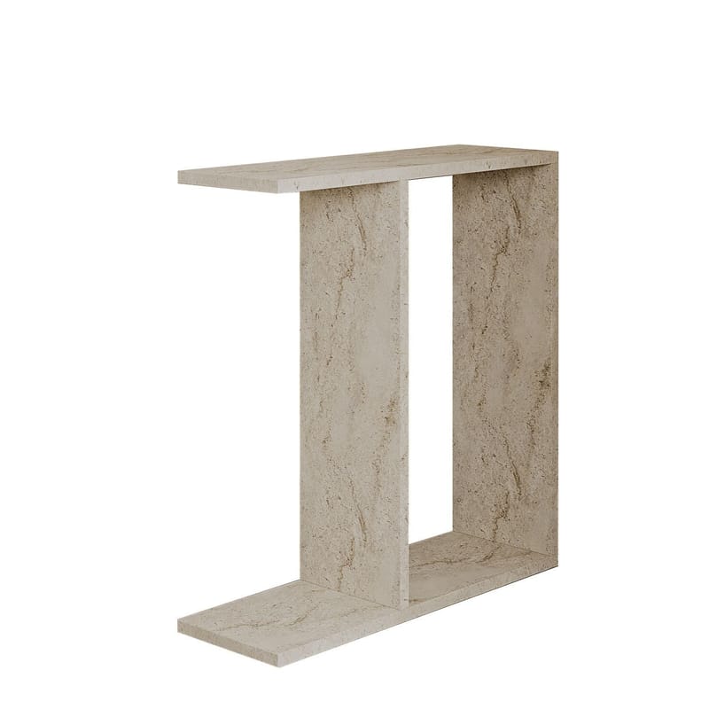 Bingdi sivupöytä 60x60x60 cm, Travertiini