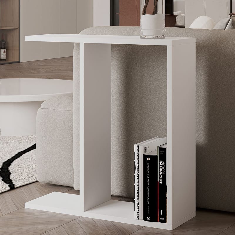 Bingdi sivupöytä 60x60x60 cm - Valkoinen - Huonekalut - Pöytä & ruokailuryhmä - Apupöytä & sivupöytä - Tarjotinpöytä & pikkupöytä