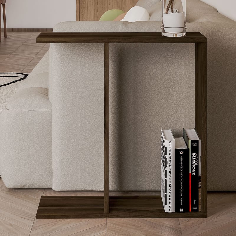 Bingdi sivupöytä 60x60x60 cm - Walnut - Huonekalut - Pöytä & ruokailuryhmä - Apupöytä & sivupöytä - Tarjotinpöytä & pikkupöytä