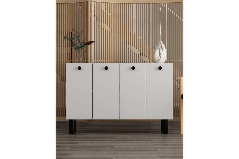 Bohem Konsolipöytä 120 cm - Valkoinen/Musta - Huonekalut - Pöytä & ruokailuryhmä - Apupöytä & sivupöytä - Konsolipöytä