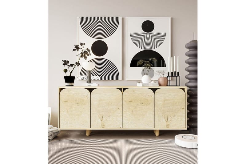 Bohem Konsolipöytä 180x180 cm - Ruskea - Huonekalut - Pöytä & ruokailuryhmä - Apupöytä & sivupöytä - Konsolipöytä