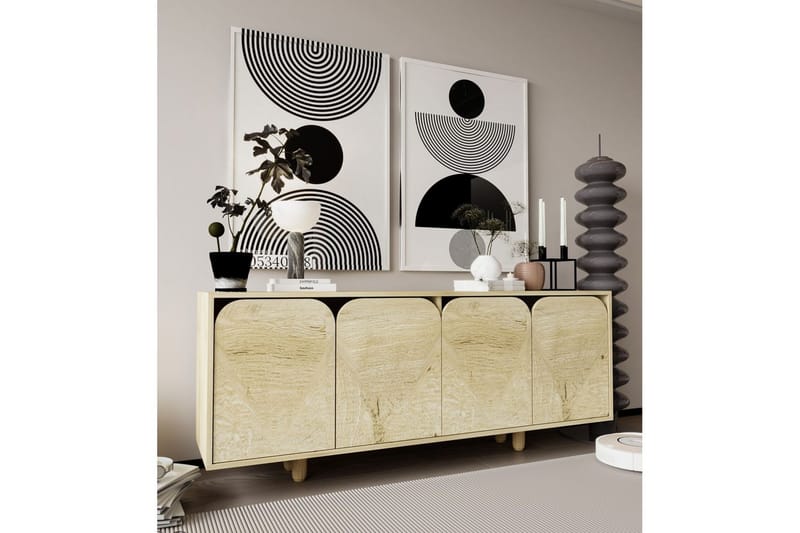 Bohem Konsolipöytä 180x180 cm - Ruskea - Huonekalut - Pöytä & ruokailuryhmä - Apupöytä & sivupöytä - Konsolipöytä