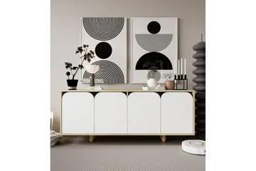 Bohem Konsolipöytä 180x180 cm - Ruskea/Valkoinen - Huonekalut - Pöytä & ruokailuryhmä - Apupöytä & sivupöytä - Eteispöytä