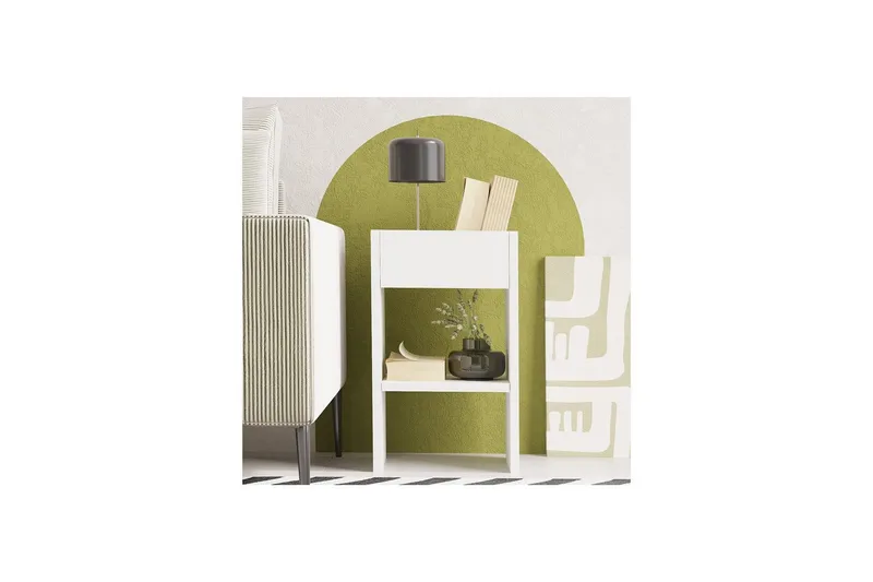 Brendale Sivupöytä 30 cm - Valkoinen - Huonekalut - Pöytä & ruokailuryhmä - Apupöytä & sivupöytä - Tarjotinpöytä & pikkupöytä