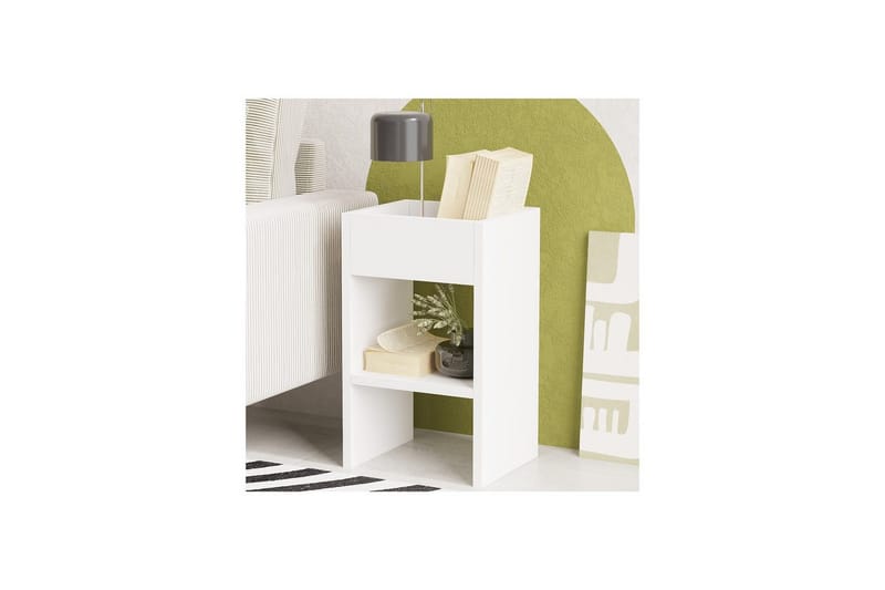 Brendale Sivupöytä 30 cm - Valkoinen - Huonekalut - Pöytä & ruokailuryhmä - Apupöytä & sivupöytä - Tarjotinpöytä & pikkupöytä