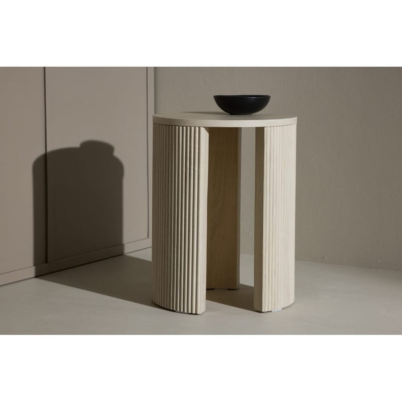 Bristol Sivupöytä 40 cm - Whitewash - Huonekalut - Pöytä & ruokailuryhmä - Apupöytä & sivupöytä - Tarjotinpöytä & pikkupöytä