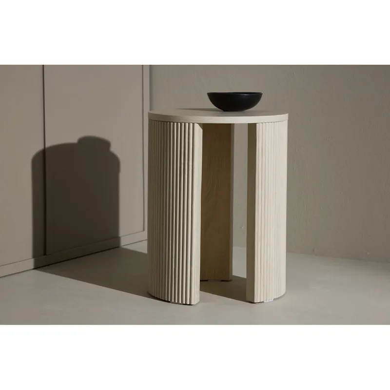 Bristol Sivupöytä 40 cm - Whitewash - Huonekalut - Pöytä & ruokailuryhmä - Apupöytä & sivupöytä - Tarjotinpöytä & pikkupöytä