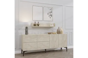 Cerreta Konsolipöytä 180 cm - Beige - Huonekalut - Pöytä & ruokailuryhmä - Apupöytä & sivupöytä - Eteispöytä