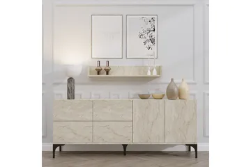 Cerreta Konsolipöytä 180 cm - Beige - Huonekalut - Pöytä & ruokailuryhmä - Apupöytä & sivupöytä - Eteispöytä