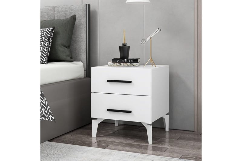 Ceylor Yöpöytä 50 cm - Valkoinen - Huonekalut - Pöytä & ruokailuryhmä - Apupöytä & sivupöytä - Yöpöytä