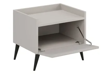 Chiku Yöpöytä 52 cm - Beige - Huonekalut - Pöytä & ruokailuryhmä - Apupöytä & sivupöytä - Yöpöytä
