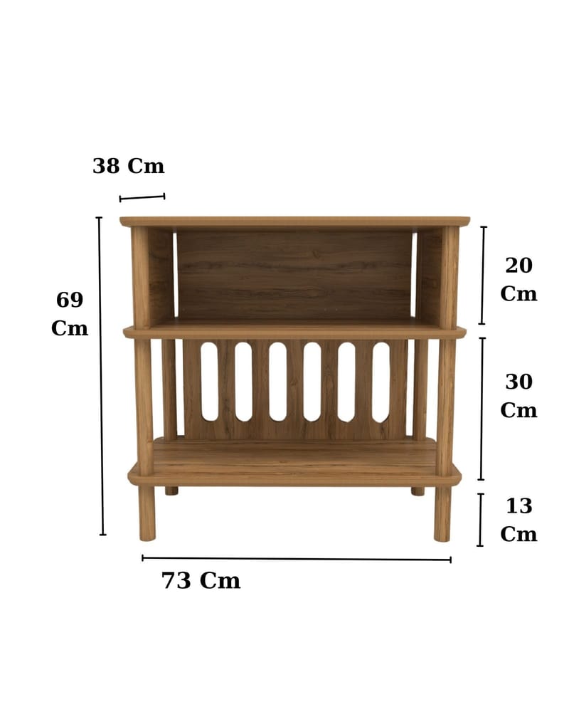 Clavor Sivupöytä 73 cm - Tammi - Huonekalut - Pöytä & ruokailuryhmä - Apupöytä & sivupöytä - Tarjotinpöytä & pikkupöytä