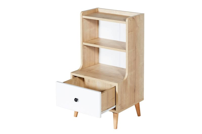 Comfortale Yöpöytä 45 cm - Hiekka/Valkoinen - Huonekalut - Pöytä & ruokailuryhmä - Apupöytä & sivupöytä - Yöpöytä