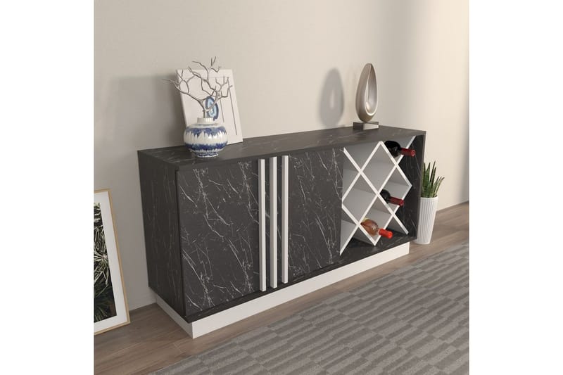 Dasina Konsolipöytä 148 cm - Valkoinen/Musta - Huonekalut - Pöytä & ruokailuryhmä - Apupöytä & sivupöytä - Konsolipöytä