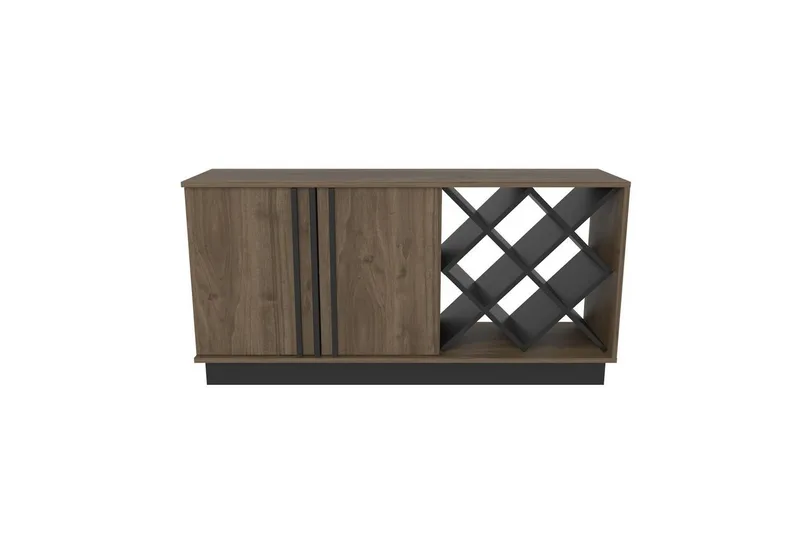 Dasina Konsolipöytä 148 cm - Pähkinä/Musta - Huonekalut - Pöytä & ruokailuryhmä - Apupöytä & sivupöytä - Konsolipöytä