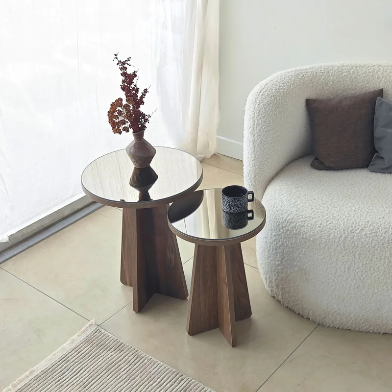 Dasina sivupöytä 2 osaa 50 cm - Huonekalut - Pöytä & ruokailuryhmä - Apupöytä & sivupöytä - Sarjapöytä