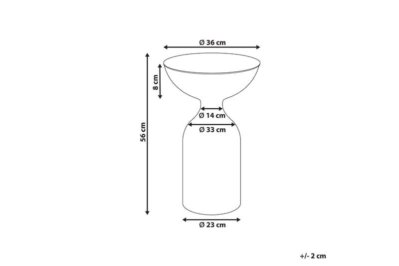 Dearra Sivupöytä 36 cm - Vihreä - Huonekalut - Pöytä & ruokailuryhmä - Apupöytä & sivupöytä - Tarjotinpöytä & pikkupöytä
