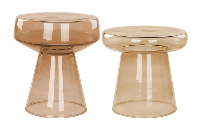 Delainey Pöytäsarja 39 cm - Ruskea - Huonekalut - Pöytä & ruokailuryhmä - Apupöytä & sivupöytä - Sarjapöytä