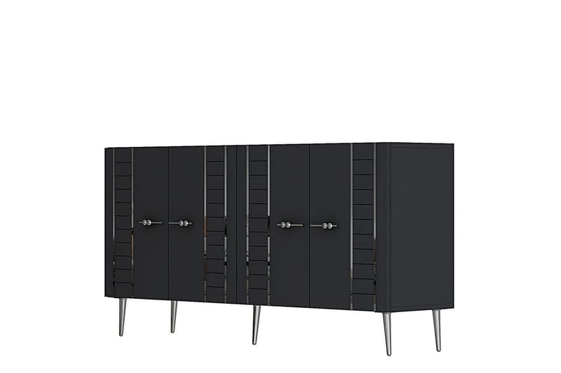 Deylin Konsolipöytä 150 cm - Antrasiitti/Hopea - Huonekalut - Pöytä & ruokailuryhmä - Apupöytä & sivupöytä - Konsolipöytä