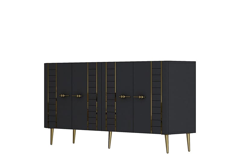 Deylin Konsolipöytä 150 cm, Antrasiitti/Keltainend