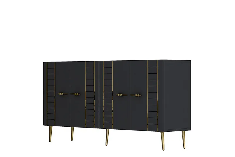 Deylin Konsolipöytä 150 cm, Antrasiitti/Keltainend