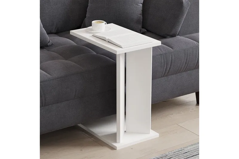 Deyra Sivupöytä 25 cm - Valkoinen - Huonekalut - Pöytä & ruokailuryhmä - Apupöytä & sivupöytä - Tarjotinpöytä & pikkupöytä