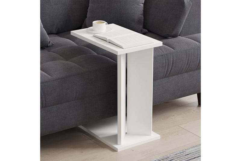 Deyra Sivupöytä 25 cm - Valkoinen - Huonekalut - Pöytä & ruokailuryhmä - Apupöytä & sivupöytä - Tarjotinpöytä & pikkupöytä