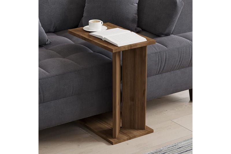 Deyra Sivupöytä 25 cm - Pähkinä - Huonekalut - Pöytä & ruokailuryhmä - Apupöytä & sivupöytä - Tarjotinpöytä & pikkupöytä