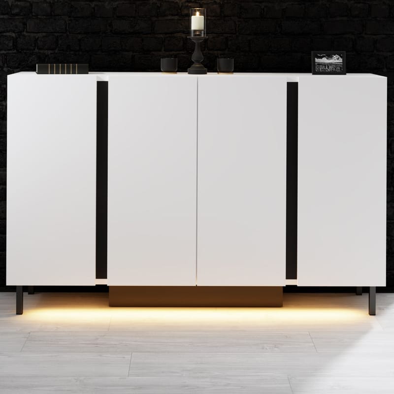 Djarhint Konsolipöytä 127 cm - Valkoinen - Huonekalut - Pöytä & ruokailuryhmä - Apupöytä & sivupöytä - Eteispöytä