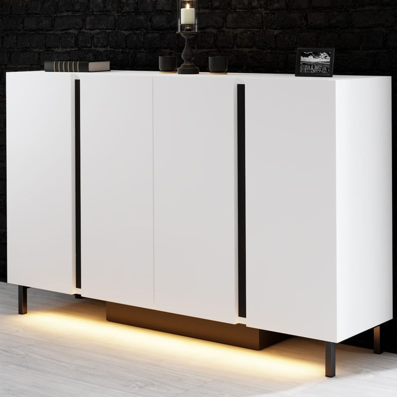 Djarhint Konsolipöytä 127 cm - Valkoinen - Huonekalut - Pöytä & ruokailuryhmä - Apupöytä & sivupöytä - Eteispöytä