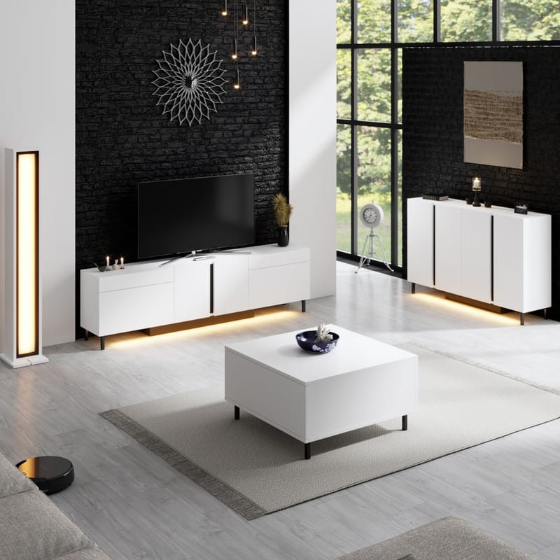 Djarhint Konsolipöytä 127 cm - Valkoinen - Huonekalut - Pöytä & ruokailuryhmä - Apupöytä & sivupöytä - Eteispöytä