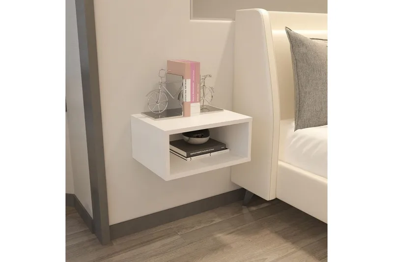 Dora Yöpöytä 45 cm - Valkoinen - Huonekalut - Pöytä & ruokailuryhmä - Apupöytä & sivupöytä - Yöpöytä