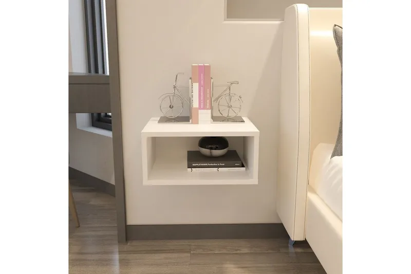 Dora Yöpöytä 45 cm - Valkoinen - Huonekalut - Pöytä & ruokailuryhmä - Apupöytä & sivupöytä - Yöpöytä