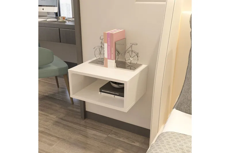 Dora Yöpöytä 45 cm - Valkoinen - Huonekalut - Pöytä & ruokailuryhmä - Apupöytä & sivupöytä - Yöpöytä