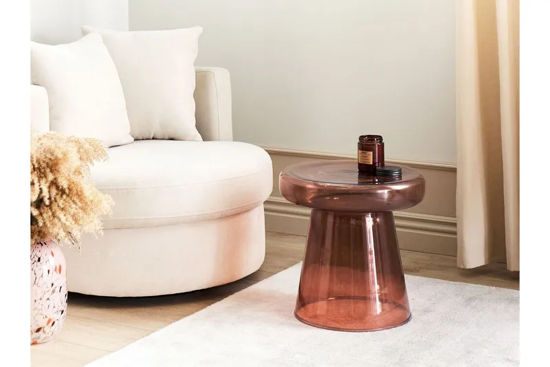 Dyanne Sivupöytä 39 cm - Punainen - Huonekalut - Pöytä & ruokailuryhmä - Apupöytä & sivupöytä - Tarjotinpöytä & pikkupöytä