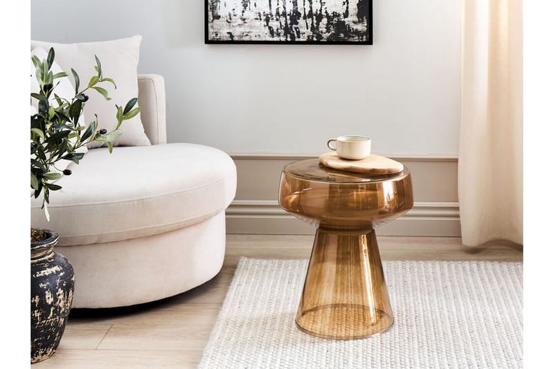 Dytto Sivupöytä 37 cm - Ruskea - Huonekalut - Pöytä & ruokailuryhmä - Apupöytä & sivupöytä - Tarjotinpöytä & pikkupöytä