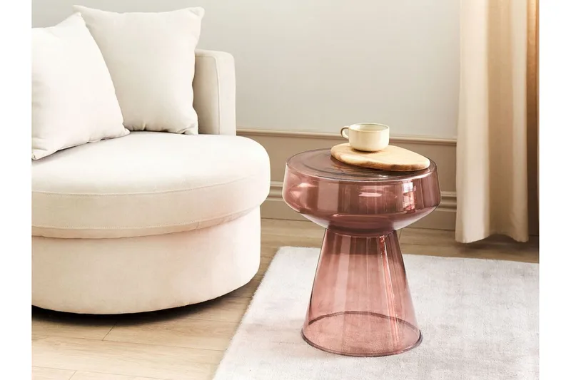 Dytto Sivupöytä 37 cm - Punainen - Huonekalut - Pöytä & ruokailuryhmä - Apupöytä & sivupöytä - Tarjotinpöytä & pikkupöytä