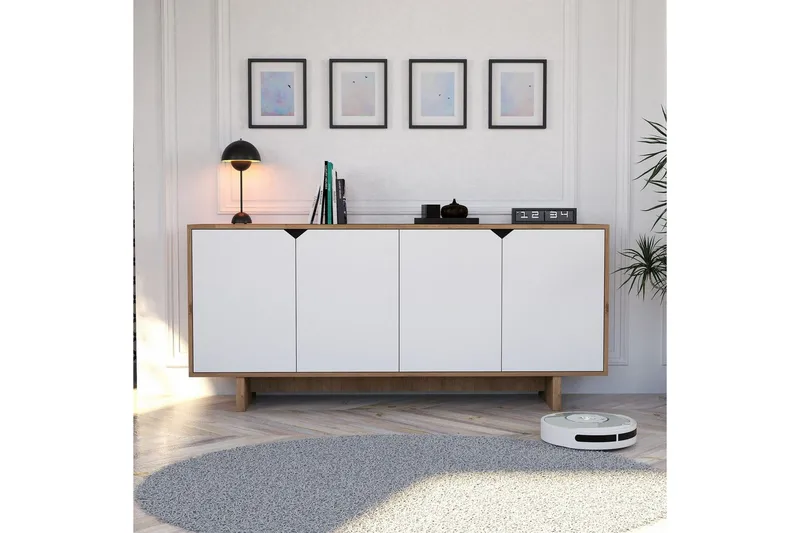 Edrion Konsolipöytä 180 cm - Valkoinen/Luonnonväri - Huonekalut - Pöytä & ruokailuryhmä - Apupöytä & sivupöytä - Konsolipöytä