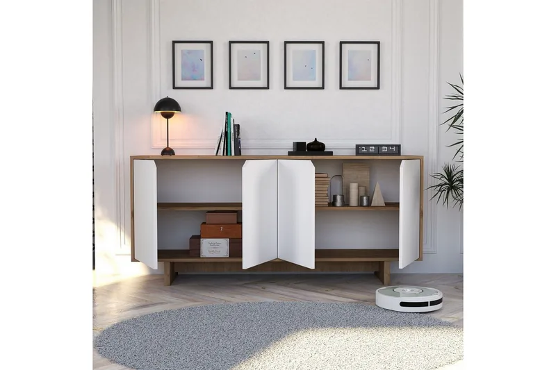 Edrion Konsolipöytä 180 cm - Valkoinen/Luonnonväri - Huonekalut - Pöytä & ruokailuryhmä - Apupöytä & sivupöytä - Konsolipöytä