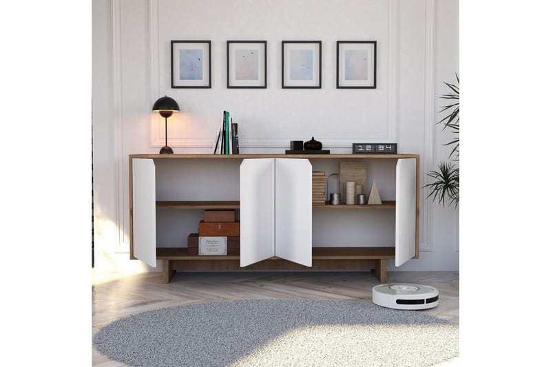 Edrion Konsolipöytä 180 cm - Valkoinen/Luonnonväri - Huonekalut - Pöytä & ruokailuryhmä - Apupöytä & sivupöytä - Konsolipöytä