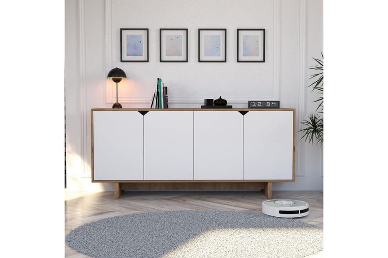 Edrion Konsolipöytä 180 cm - Valkoinen/Luonnonväri - Huonekalut - Pöytä & ruokailuryhmä - Apupöytä & sivupöytä - Konsolipöytä